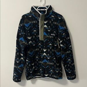 Columbia Geometric Fleece Button Down
